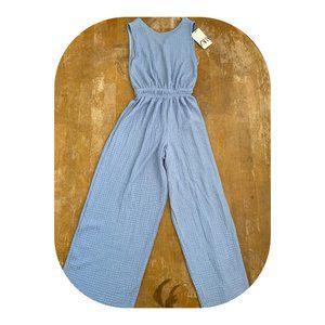 Zara Periwinkle Light Blue Jumpsuit 13-14 (XXL or XXSP), 164 cm NWT